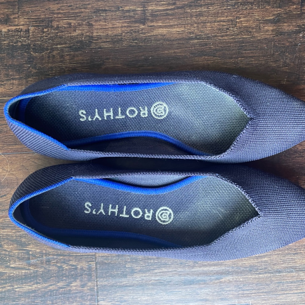 Rothy’s The Point navy flats